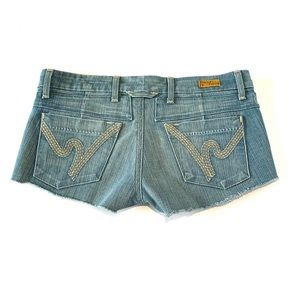 CITIZENS OF HUMANITY CHEEKY DENIM SHORTS